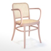 CADEIRA HOFFMAN COM BRAÇOS PINK