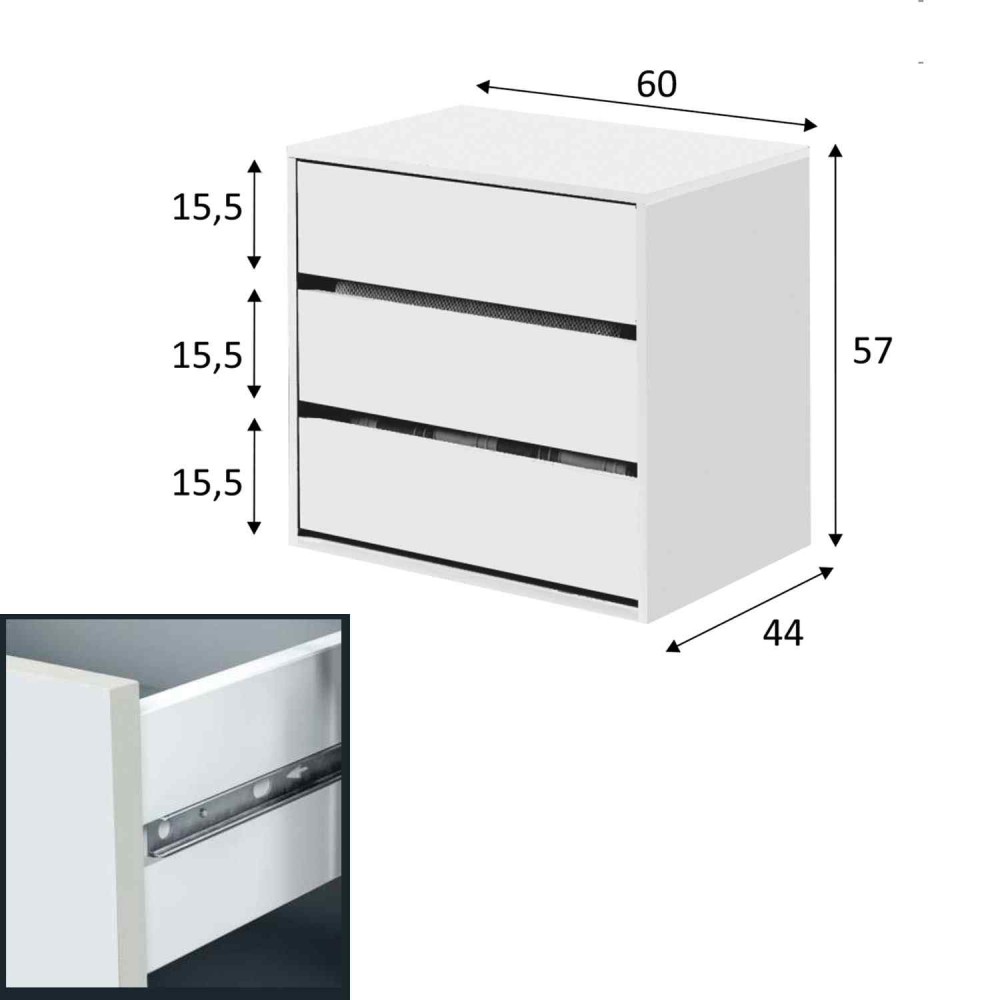 ARMÁRIO DE GAVETAS - Roupeiros de dormitório 