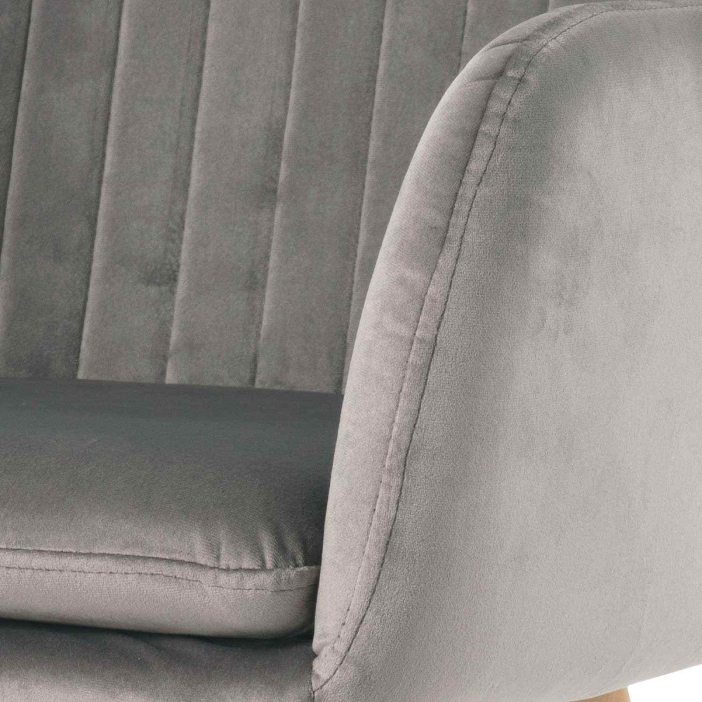 SILLÓN BERTA PATAS WENGUÉ - Poltronas 