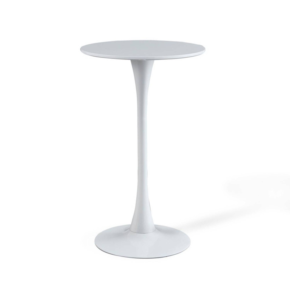 MESA ALTA IBIZA WHITE Ø60 CM