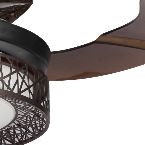 VENTILADOR DE TECHO LED FORREST MARRÓN - Ventoinhas de tecto 