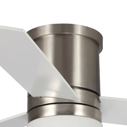 VENTILADOR 3 PALAS LED 18W INDRA NÍQUEL - Ventoinhas de tecto 