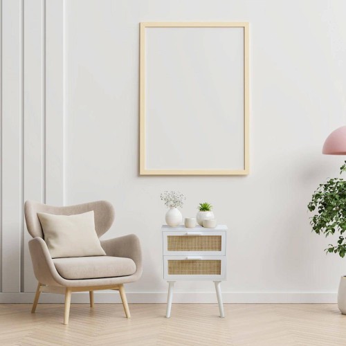 MESINHA TESVA BRANCA 2 GAVETAS