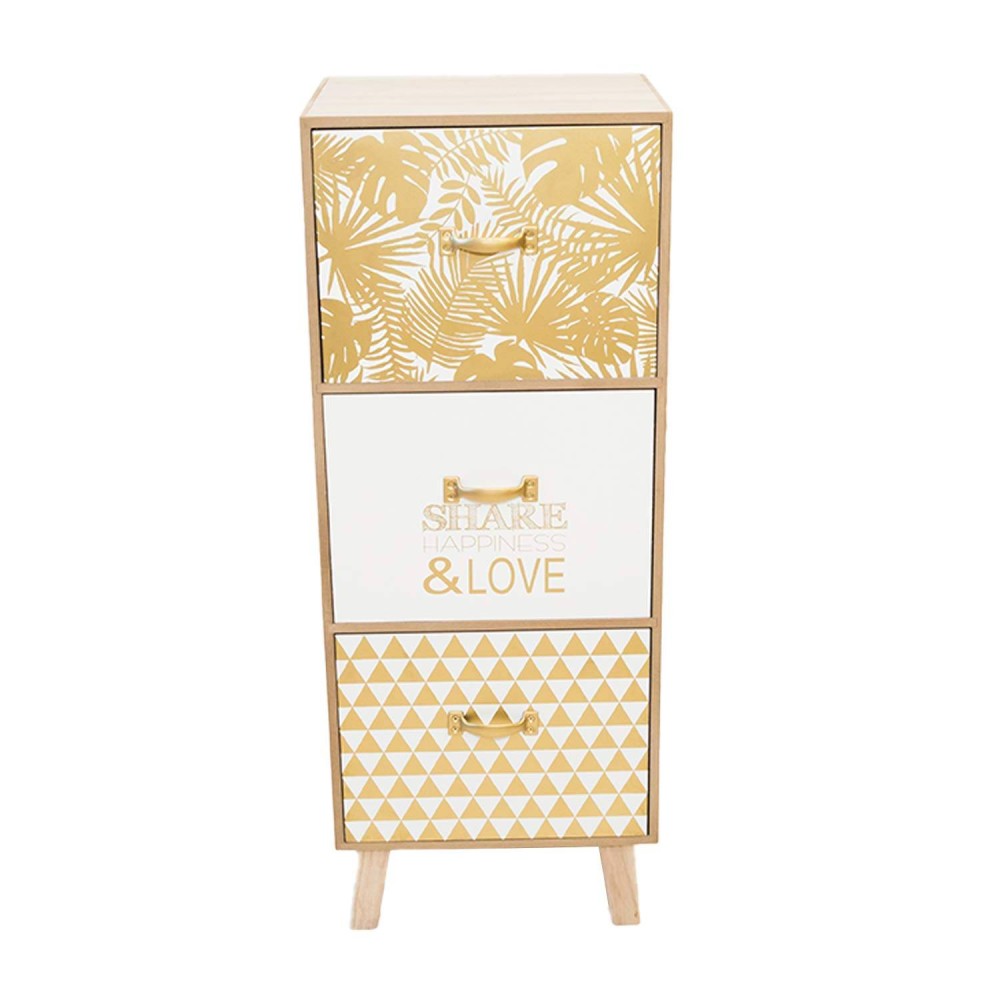 MESINHA DE CABECEIRA 3 GAVETAS KOLT - Mesinhas juvenis 