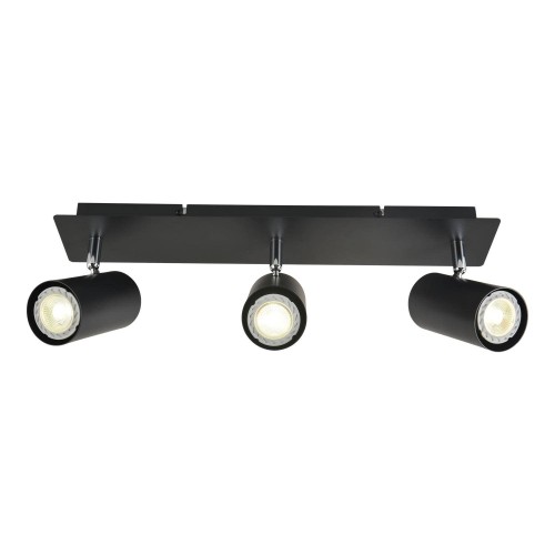 PROJECTOR 3 LUZES PRETO MADDOX - Candeeiros Suspensos 