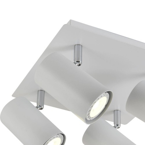 CANDEEIRO DE TETO BRANCO 4 LÂMPADAS MADDOX - Candeeiros Suspensos 