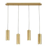 CANDEEIRO SUSPENSO 4 LUZES PAN DE OURO MADDOX - Candeeiros Suspensos 