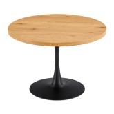 MESA PRETA ODEON NATURE 110 Ø - Mesas redondas 