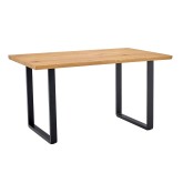 MESA DE JANTAR PRETA ROSS NATURE - Mesas retangulares 