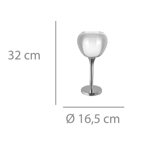 CANDEEIRO DE MESA 1 LUZ ÂMBAR HUBA - Candeeiros de mesa 