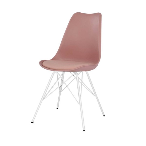 Cadeira Tower Wood metal na cor nude | Venda de Móveis Online