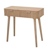 Mesa consola natural com 2 gavetas | Venda de Móveis Online