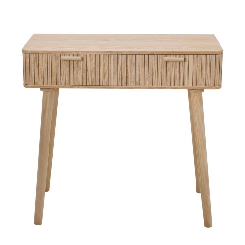 Mesa consola natural com 2 gavetas | Venda de Móveis Online