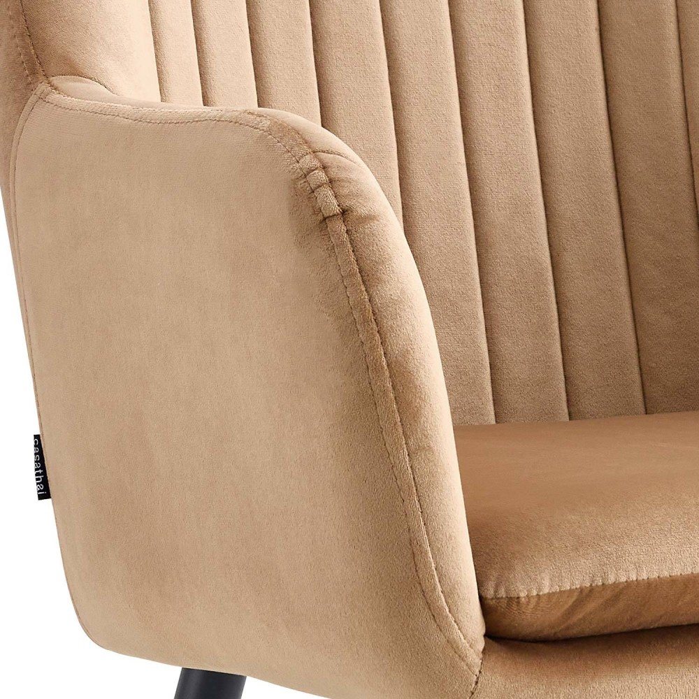 Poltrona Berta nórdico de veludo | Venda de Móveis Online