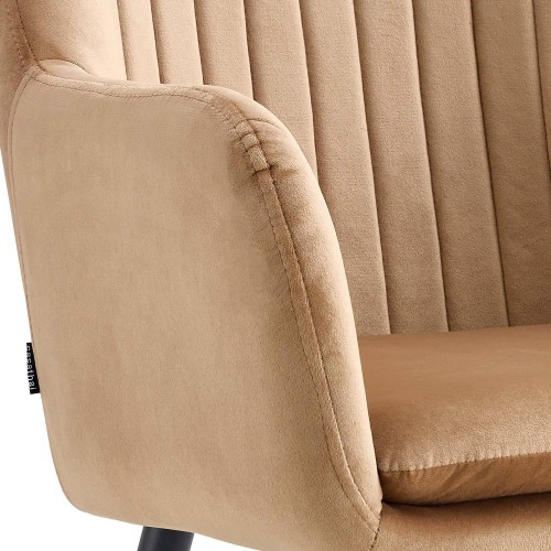 Poltrona Berta nórdico de veludo | Venda de Móveis Online