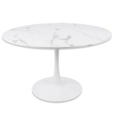 Mesa Ibiza redonda Ø120 CM mármore branco | Venda de Móveis Online