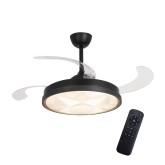 Ventilador 4 lâminas plegáveis LED 48W Harper | Venda de Móveis Online