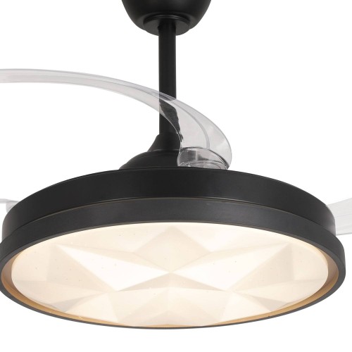 Ventilador 4 lâminas plegáveis LED 48W Harper | Venda de Móveis Online