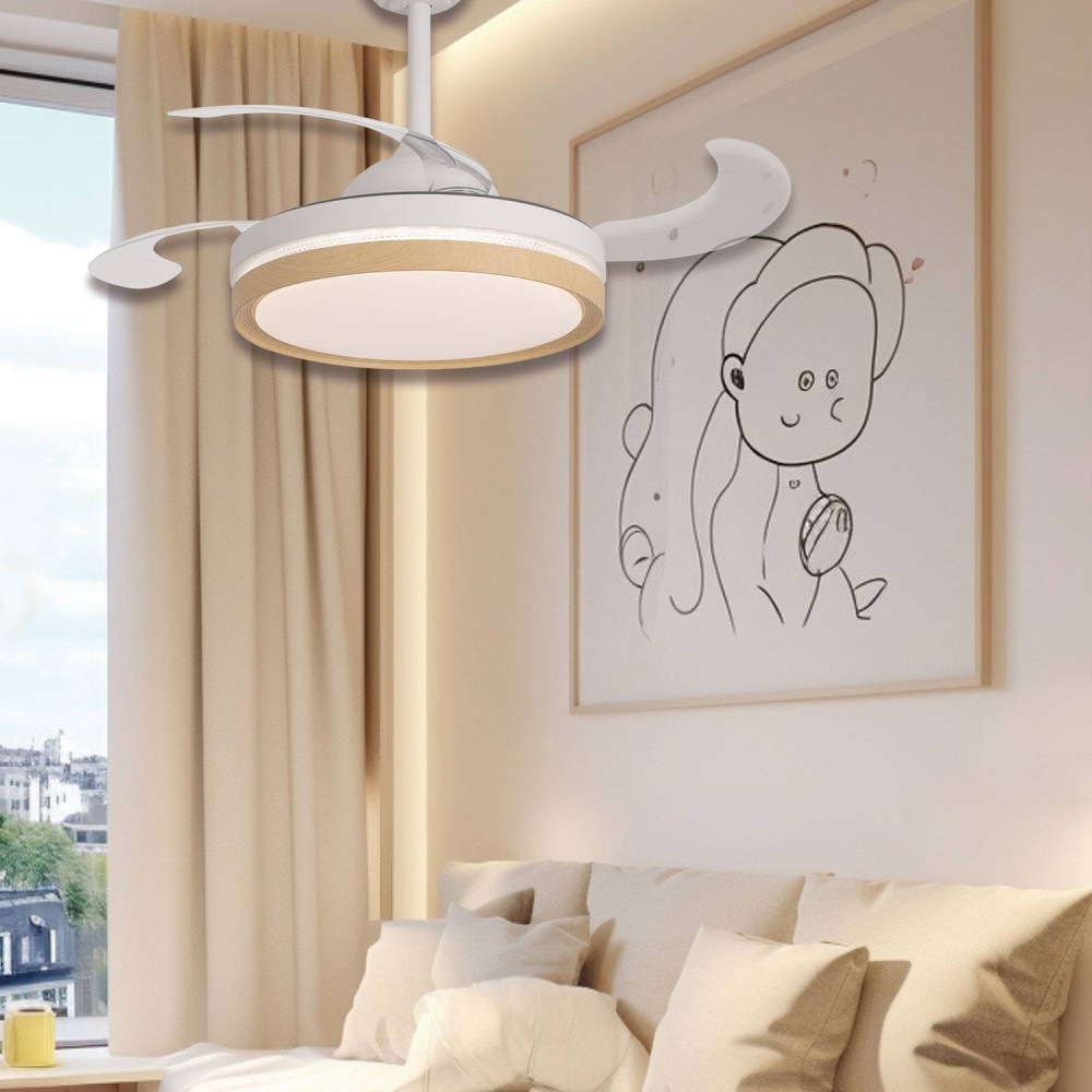 Ventilador 4 lâminas plegáveis LED 38W Argus | Venda de Móveis Online