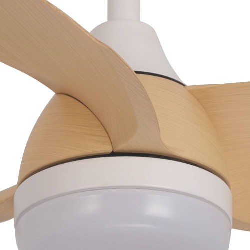 Ventilador 3 lâminas madeira LED 17W Cuki | Venda de Móveis Online