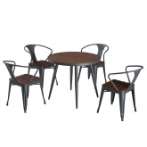Pack mesa e 4 cadeiras Orleans industrial | Venda de Móveis Online