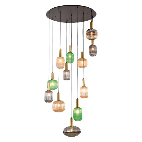 Candeeiro pendente Glory 12 luzes - Venda online de mobiliário