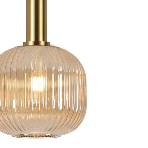 Candeeiro suspenso Vega Âmbar 1 luz | Venda Moveis Online
