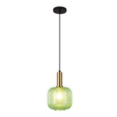 Candeeiro suspenso 1 luz Vega Verde-Venda Moveis Online