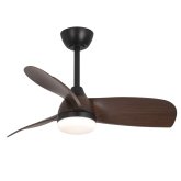 VENTOINHA 3 PÁS LED 17W VENTURA NOGAL