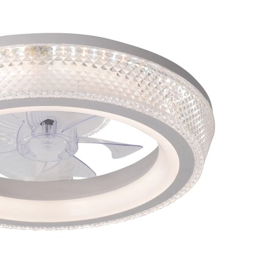ventoinha 5 pás abs led 48 w branco auralis | UKUKHOME