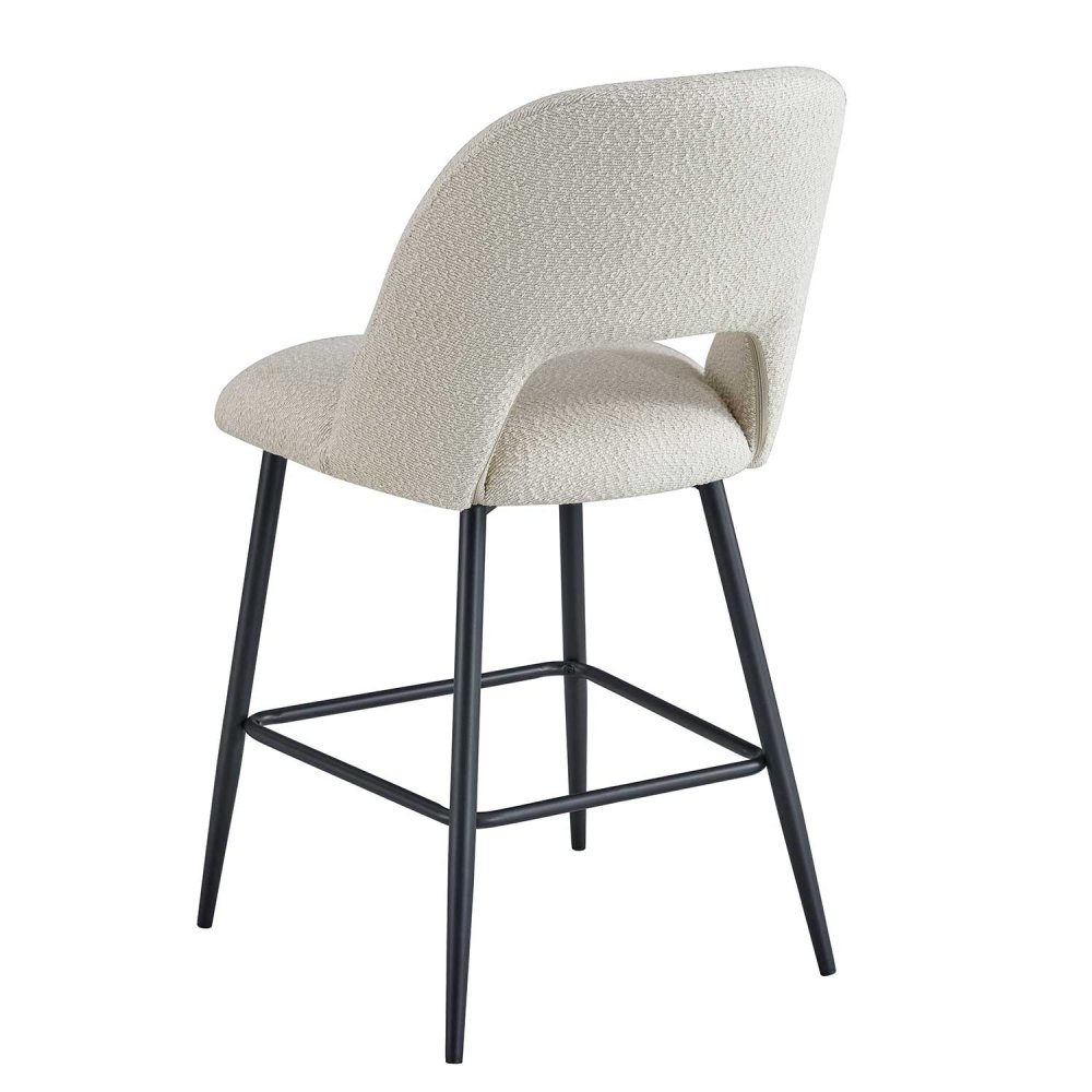 Banco alto Nanna Black Areia – Design moderno e conforto intemporal