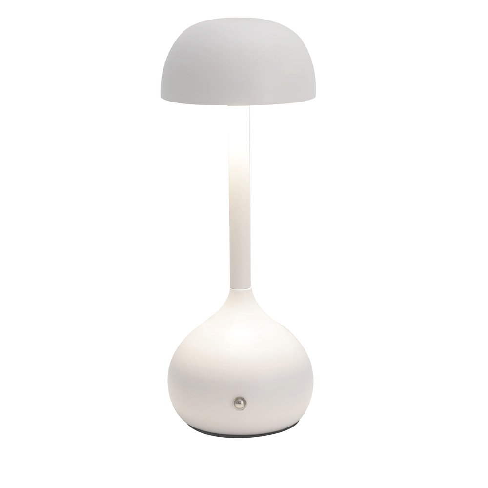 Candeeiro Mesa Recarregável OYU Branco LED Ø11x30 cm - UKUKHOME.com