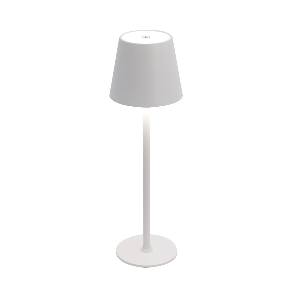 Candeeiro LED Emei Branco – Recarregável, Portátil e Elegante