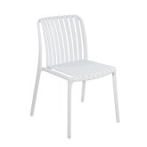 Cadeira Moderna Branca para Exterior e Interior - Design e Conforto