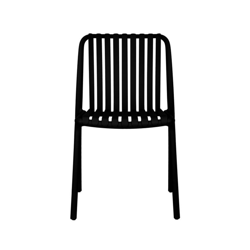 Cadeira Moderna Preta para Exterior e Interior | Design e Conforto