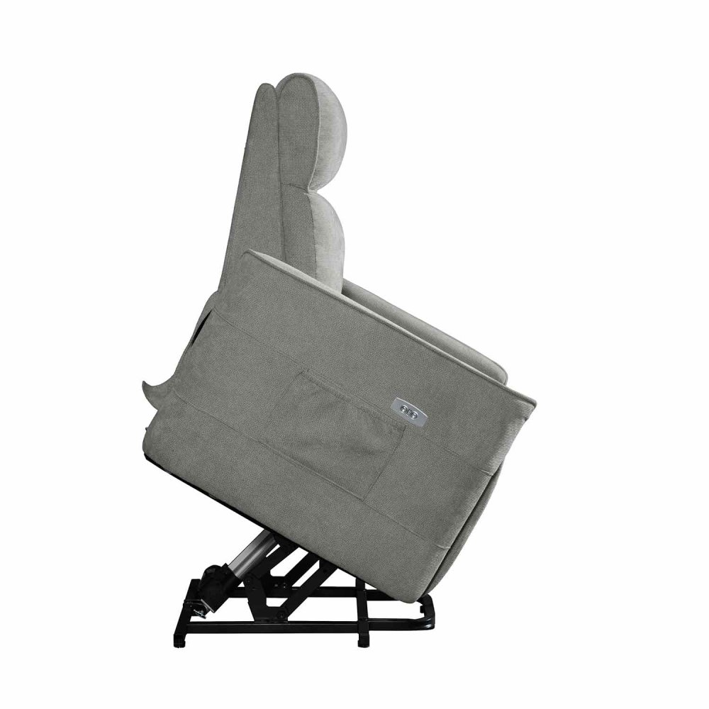 Sillón Relax Elétrico Power Lift Cinzento - Confort  UKUKHOME.com