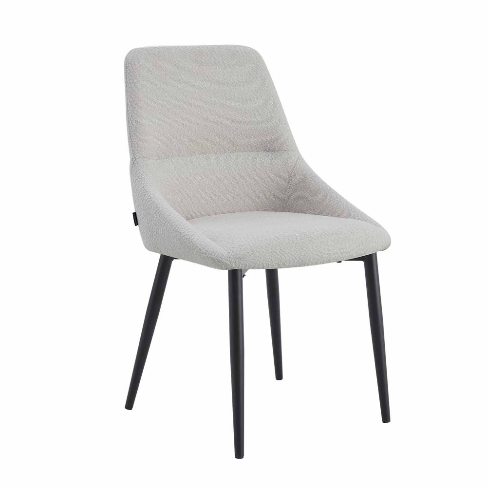 Cadeira Cinzento Marston Pés black Design Moderno Sala - UKUKHOME.com