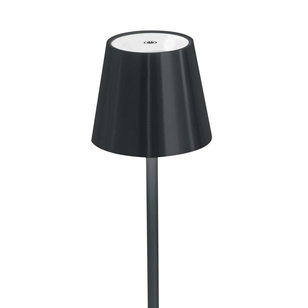 Candeeiro LED Emei Preto – Recarregável, Portátil e Elegante