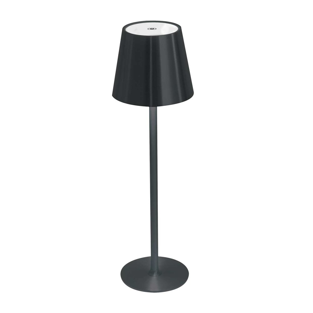 Candeeiro LED Emei Preto – Recarregável, Portátil e Elegante