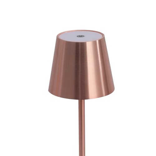 Candeeiro LED Emei Ouro rosa – Recarregável, Portátil e Elegante