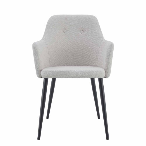 Poltrona moderna cinzenta com pés pretos – Conforto e estilo