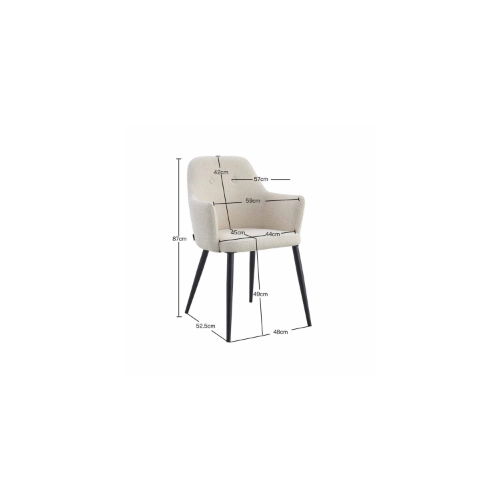 Poltrona moderna cinzenta com pés pretos – Conforto e estilo