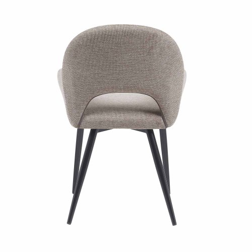 Cadeira Altair Areia - Design Moderno - Pés Pretos - UKUKHOME.com