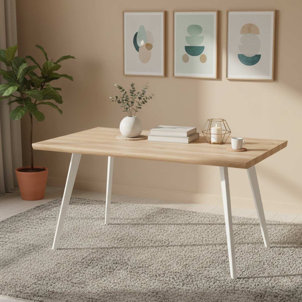 Mesa de jantar retangular Terra madeira | Ukukhome