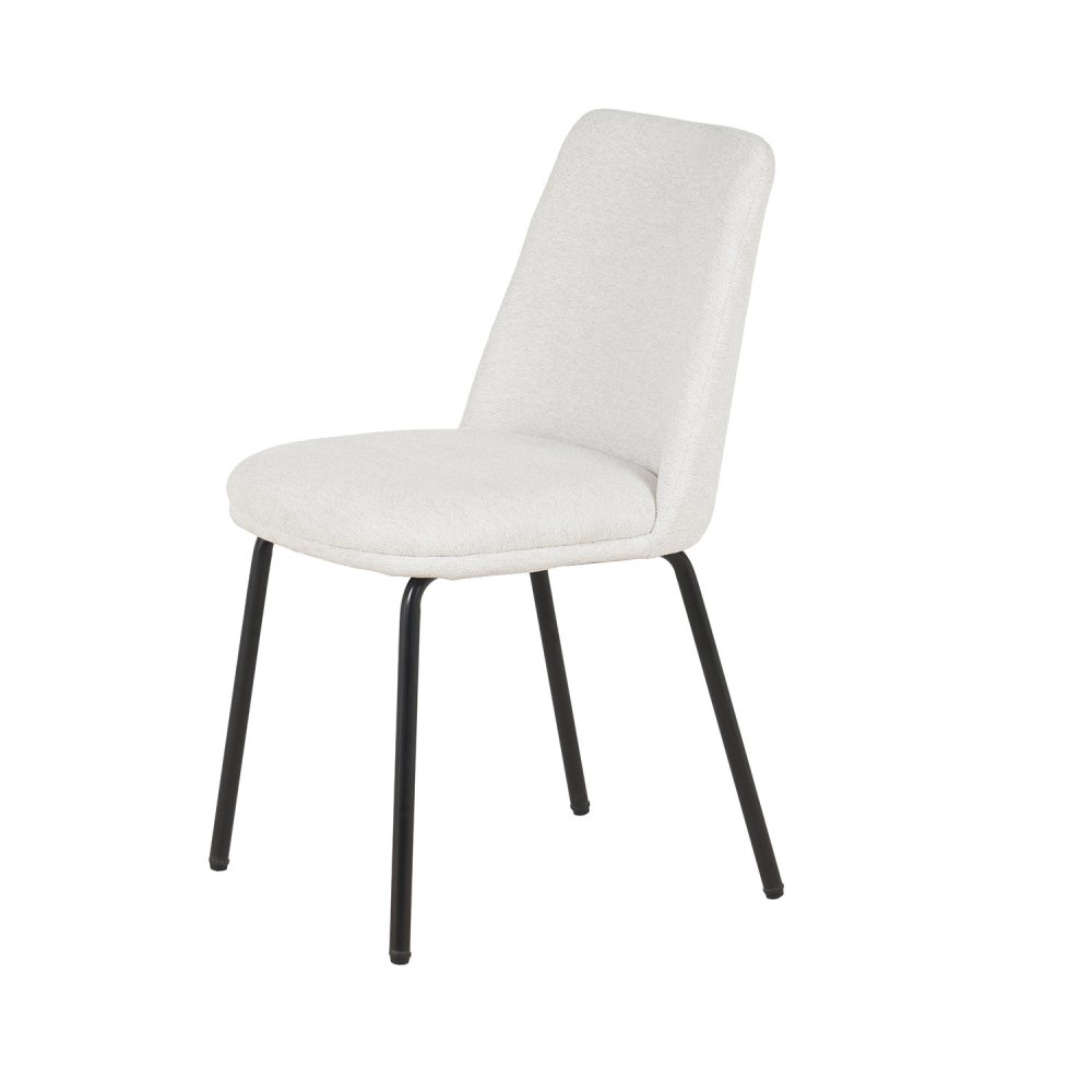 Cadeira Miren Areia Pé Preto - Cadeira estofada de design moderno – UKUKHOME.COM