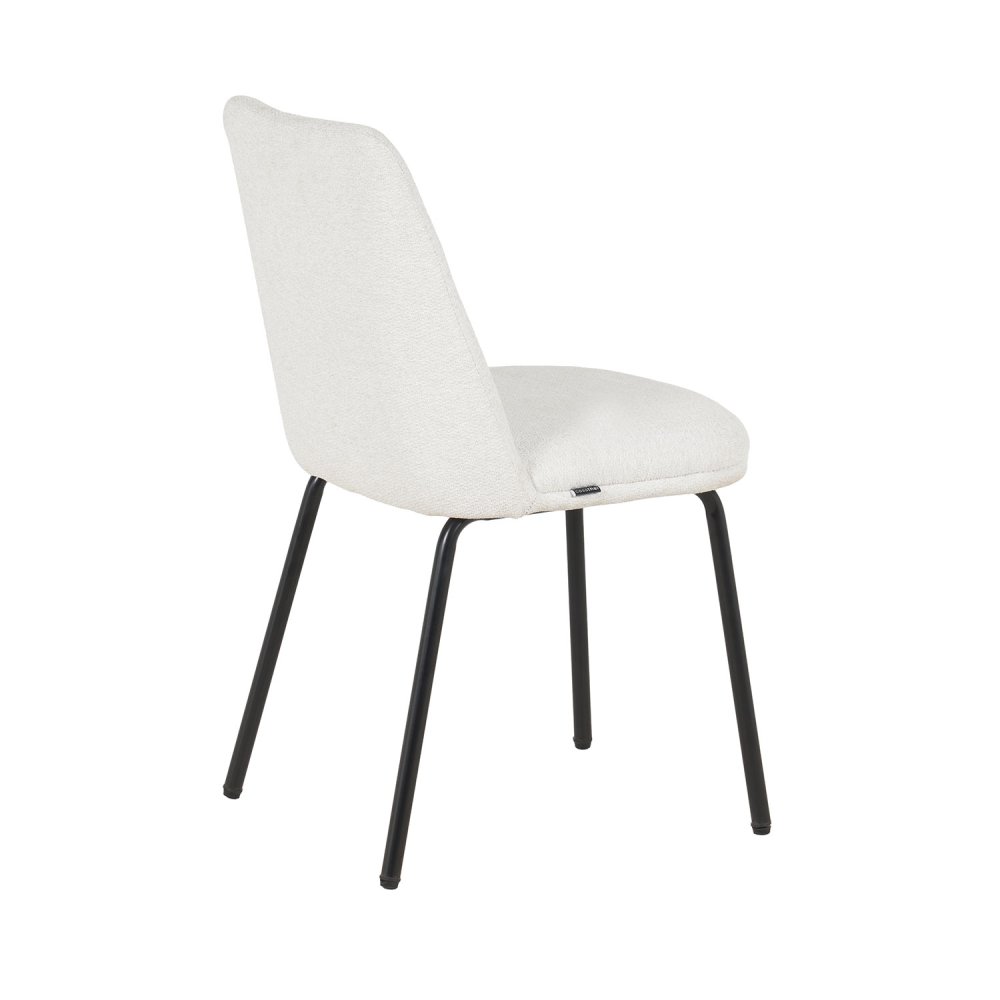 Cadeira Miren Areia Pé Preto - Cadeira estofada de design moderno – UKUKHOME.COM