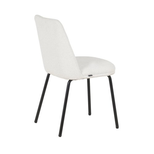 Cadeira Miren Areia Pé Preto - Cadeira estofada de design moderno – UKUKHOME.COM