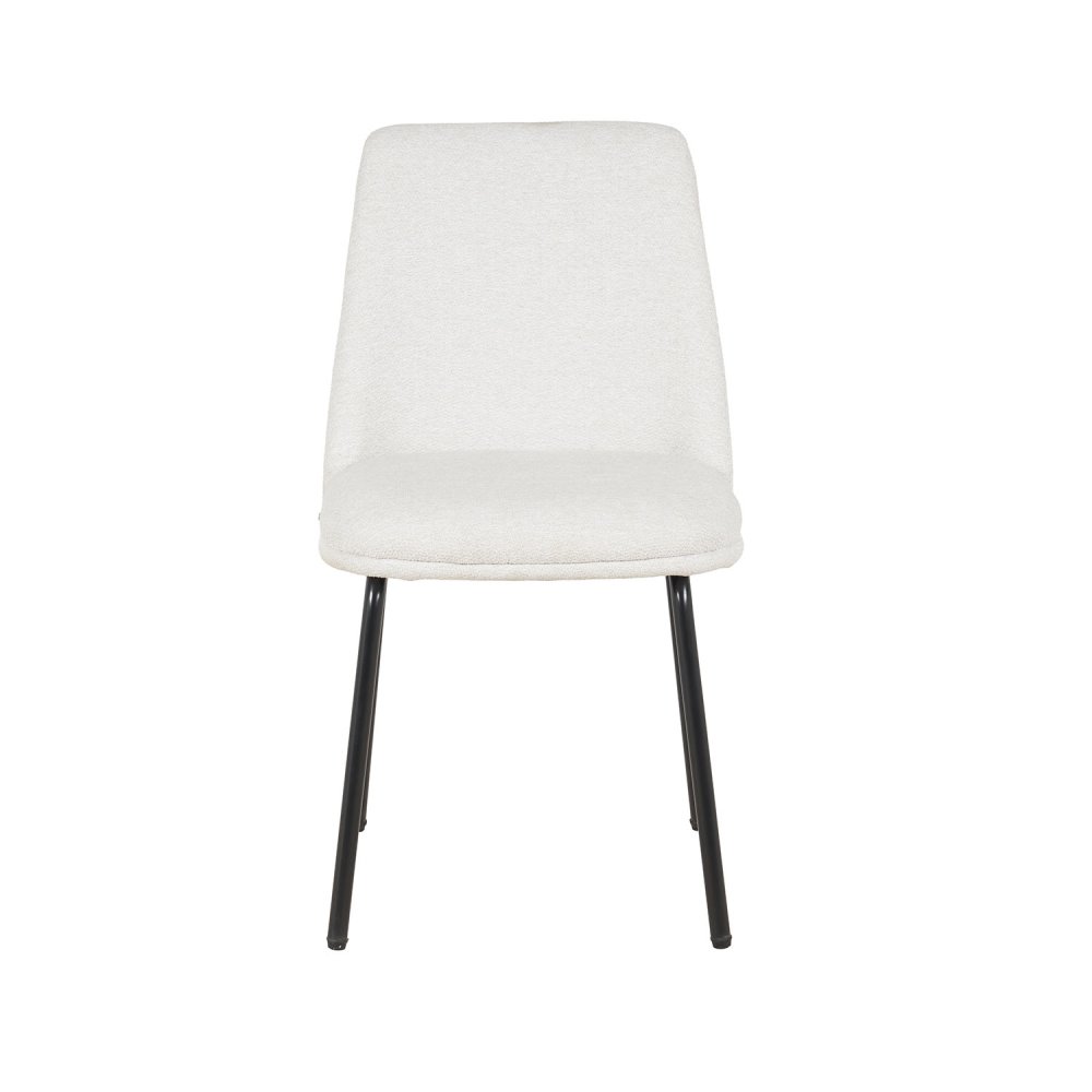 Cadeira Miren Areia Pé Preto - Cadeira estofada de design moderno – UKUKHOME.COM