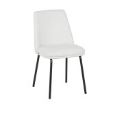 Cadeira Miren Areia Pé Preto - Cadeira estofada de design moderno – UKUKHOME.COM