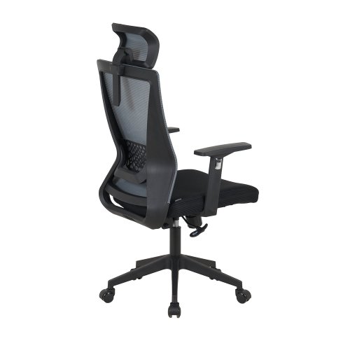 Cadeira De Escritório Roman Preta Y Cinza - Cadeira de escritório ergonómica – UKUKHOME.COM